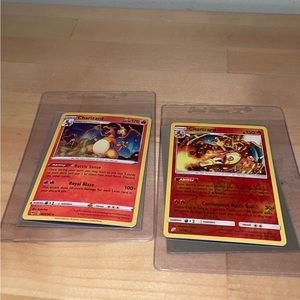 Charizard holo and reverse holo